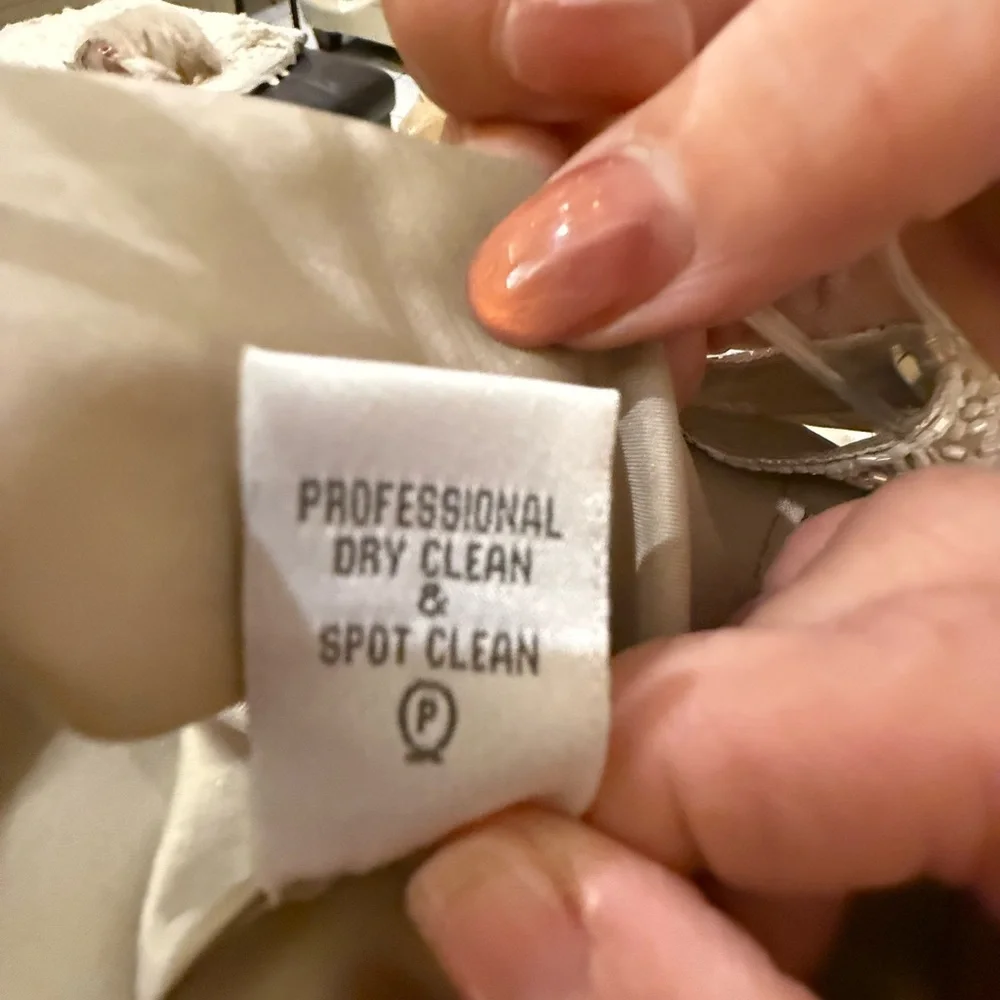 J Kara Cream and Tan Beaded Dress - Picture 7 of 7